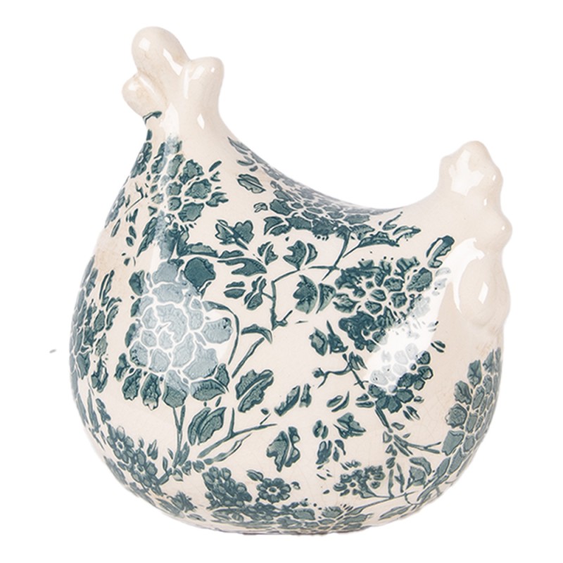 Clayre & Eef Decorative Figurine Chicken 12x11x13 cm Beige Ceramic