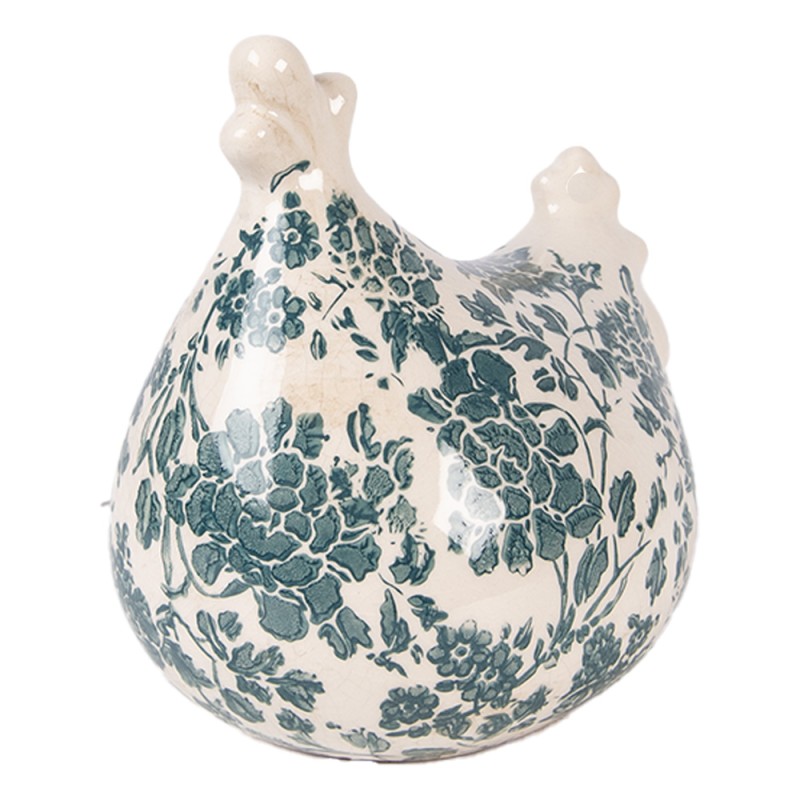 Clayre & Eef Decorative Figurine Chicken 12x11x13 cm Beige Ceramic