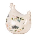 Clayre & Eef Decorative Figurine Chicken 12x11x13 cm Beige Ceramic