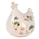 Clayre & Eef Decorative Figurine Chicken 12x11x13 cm Beige Ceramic