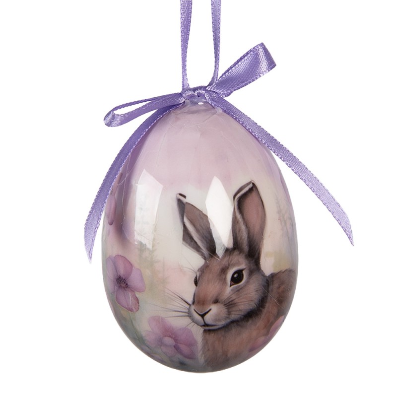Clayre & Eef Easter ornament set of 9 Ø 5x8 cm Multiple Plastic