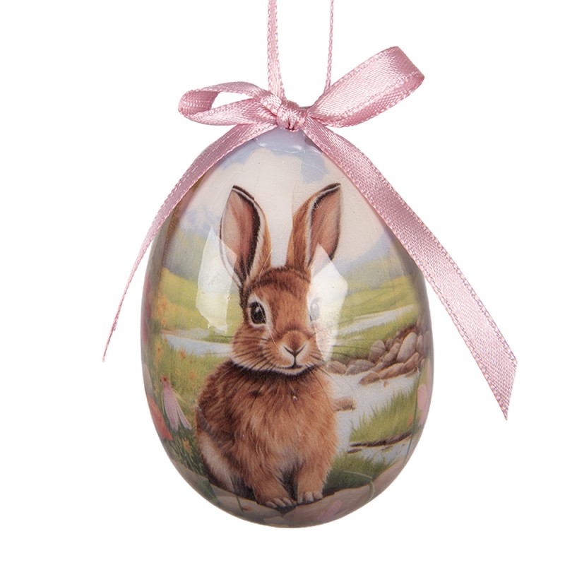 Clayre & Eef Set di 9 decorazioni pasquali Ø 5x8 cm Multi Plastica