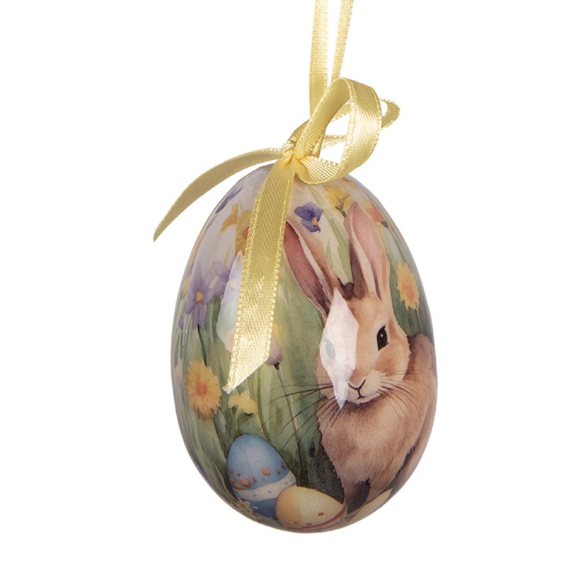 Clayre & Eef Set di 9 decorazioni pasquali Ø 5x8 cm Multi Plastica