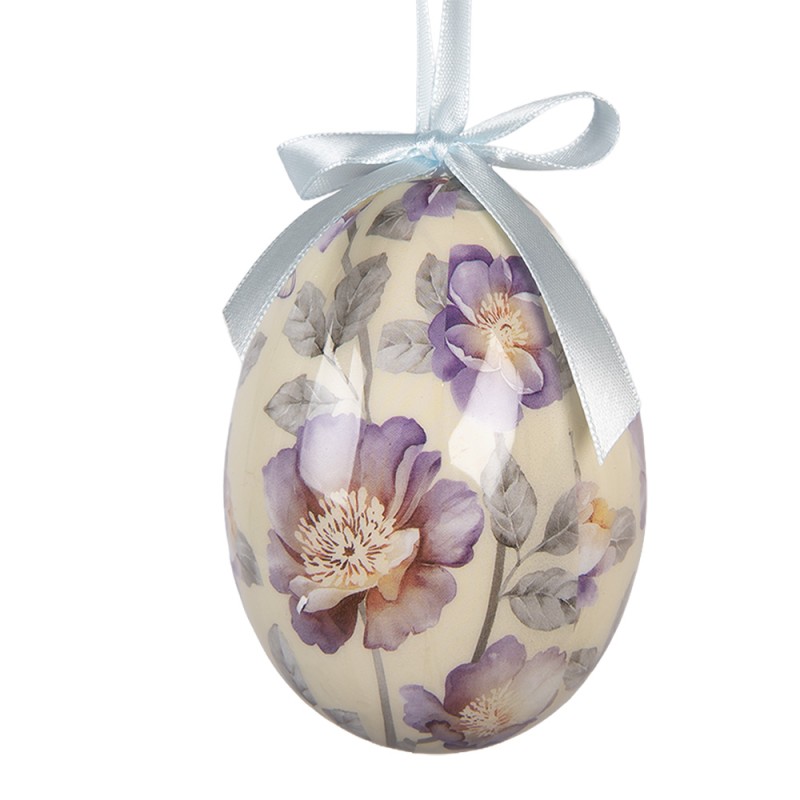 Clayre & Eef Easter ornament set of 6 7x10 cm Multiple Plastic