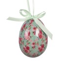 Clayre & Eef Easter ornament set of 9 Ø 5x8 cm Green Plastic