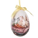 Clayre & Eef Easter ornament set of 6 7x10 cm Multiple Plastic