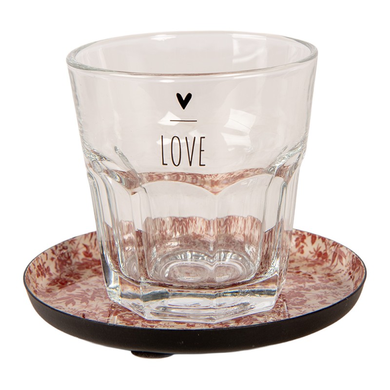 Clayre & Eef Onderzetters voor Glazen Ø 11x1 cm Wit Metaal