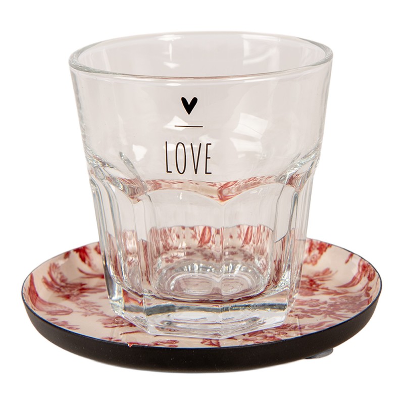 Clayre & Eef Onderzetters voor Glazen Ø 11x1 cm Wit Metaal