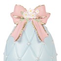 Clayre & Eef Decorative Figurine Egg Ø 12x28 cm Blue Plastic