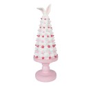 Clayre & Eef Image de décoration Gâteau Ø 14x39 cm Rose Plastique