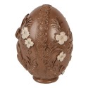 Clayre & Eef Image de décoration Œuf Ø 9x13 cm Marron Plastique