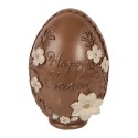 Clayre & Eef Image de décoration Œuf Ø 9x13 cm Marron Plastique