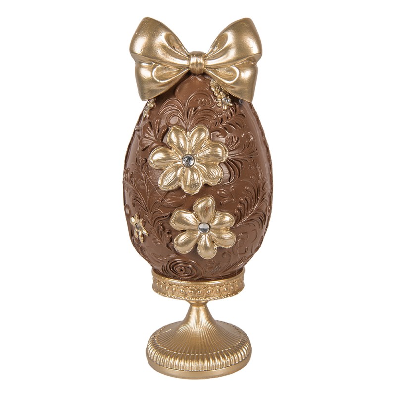 Clayre & Eef Image de décoration Œuf 10x9x21 cm Marron Plastique