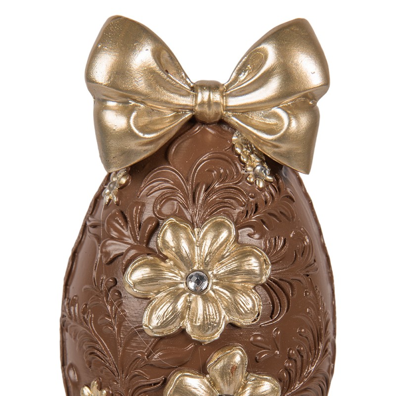 Clayre & Eef Image de décoration Œuf 10x9x21 cm Marron Plastique