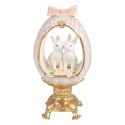 Clayre & Eef Decorative Figurine Egg 17x12x31 cm White Plastic
