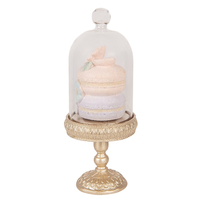 Clayre & Eef Decoratie Beeld Macarons Ø 7x17 cm Goudkleurig Kunststof