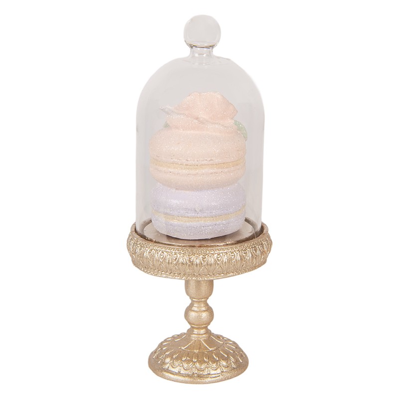 Clayre & Eef Decoratie Beeld Macarons Ø 7x17 cm Goudkleurig Kunststof