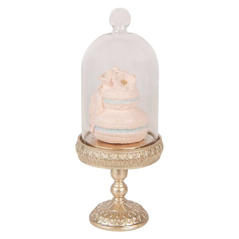 Clayre & Eef Decoratie Beeld Macarons Ø 7x17 cm Goudkleurig Kunststof