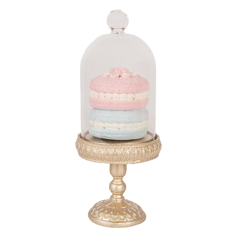 Clayre & Eef Decoratie Beeld Macarons Ø 7x17 cm Goudkleurig Kunststof