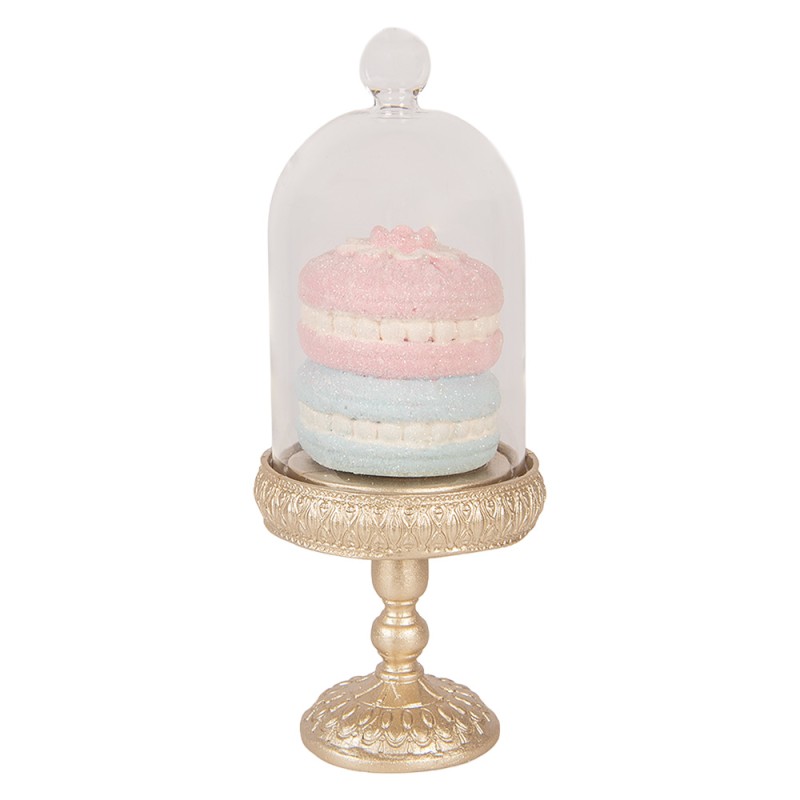 Clayre & Eef Decoratie Beeld Macarons Ø 7x17 cm Goudkleurig Kunststof
