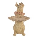 Clayre & Eef Decoratie Beeld Konijn 31x20x33 cm Beige Kunststof