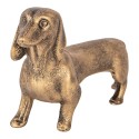 Clayre & Eef Dekorationsfigur Hund 14x4x8 cm Braun Kunststoff