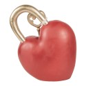 Clayre & Eef Image de décoration Coeur 22x9x30 cm Rouge Plastique
