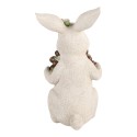 Clayre & Eef Decoratie Beeld Konijn 17x16x30 cm Wit Kunststof