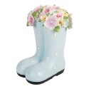 Clayre & Eef Dekorationsfigur Stiefel 20x18x26 cm Blau Kunststoff