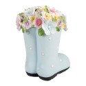 Clayre & Eef Dekorationsfigur Stiefel 20x18x26 cm Blau Kunststoff