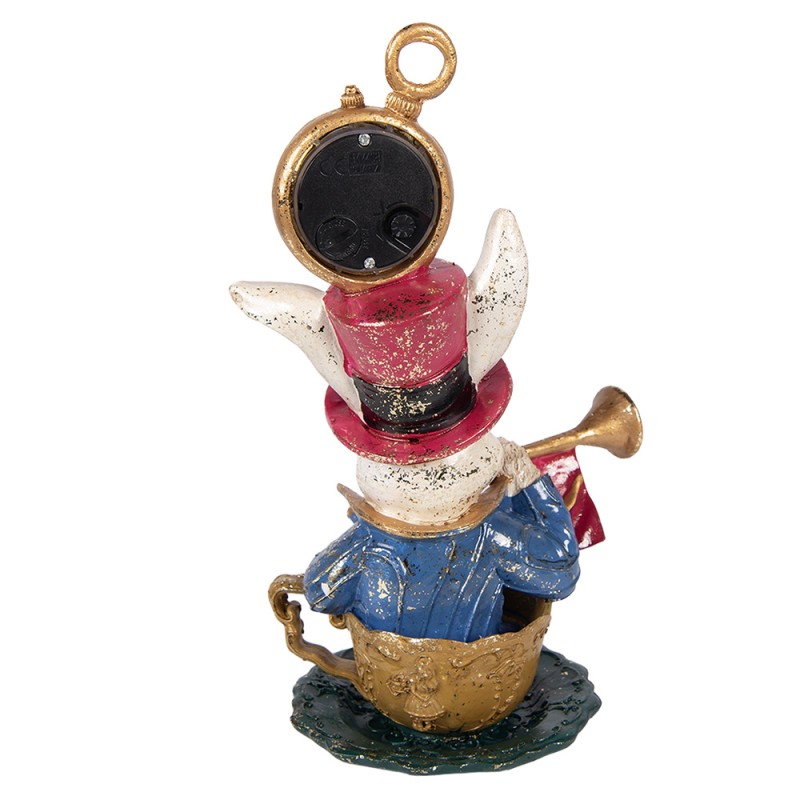 Clayre & Eef Dekorationsfigur Kaninchen 15x11x23 cm Beige Kunststoff