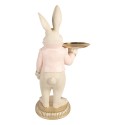 Clayre & Eef Statuetta decorativa Coniglio 39x24x70 cm Beige Plastica
