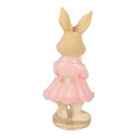 Clayre & Eef Image de décoration Lapin 9x9x19 cm Beige Plastique