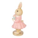 Clayre & Eef Image de décoration Lapin 9x9x19 cm Beige Plastique