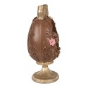 Clayre & Eef Decorative Figurine Egg Ø 12x26 cm Brown Plastic