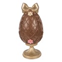 Clayre & Eef Decorative Figurine Egg Ø 12x26 cm Brown Plastic