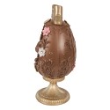 Clayre & Eef Decorative Figurine Egg Ø 12x26 cm Brown Plastic