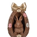 Clayre & Eef Decorative Figurine Egg Ø 12x26 cm Brown Plastic