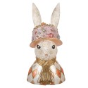 Clayre & Eef Decoratie Beeld Konijn 26x26x50 cm Beige Kunststof