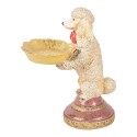 Clayre & Eef Decoratie Beeld Hond 15x16x21 cm Beige Kunststof