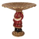 Clayre & Eef Christmas Decoration Figurine Santa Claus 24x19x24 cm Gold colored Plastic