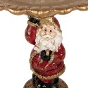 Clayre & Eef Christmas Decoration Figurine Santa Claus 24x19x24 cm Gold colored Plastic