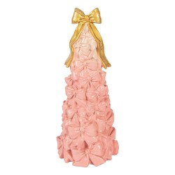 Clayre & Eef Dekorationsfigur Kuchen Ø 12x29 cm Rosa Kunststoff