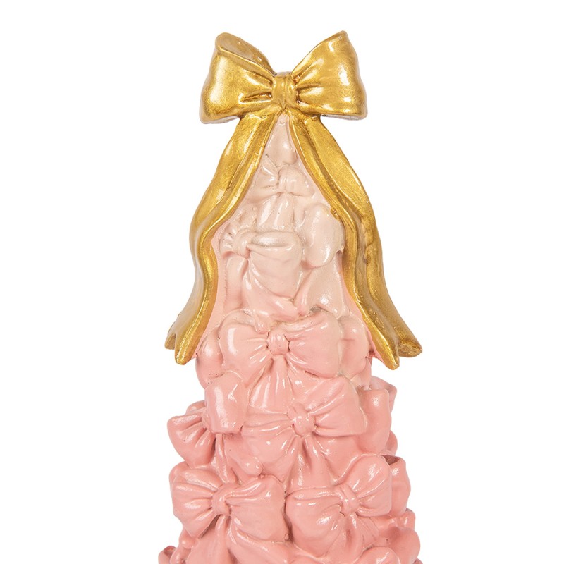 Clayre & Eef Dekorationsfigur Kuchen Ø 12x29 cm Rosa Kunststoff