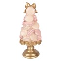 Clayre & Eef Dekorationsfigur Kuchen Ø 13x29 cm Rosa Kunststoff