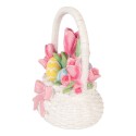Clayre & Eef Paas Mandje 14x11x18 cm Wit Kunststof
