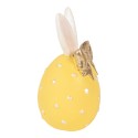 Clayre & Eef Statuetta decorativa Uovo Ø 6x12 cm Giallo Plastica