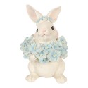 Clayre & Eef Decoratie Beeld Konijn 9x10x13 cm Wit Kunststof