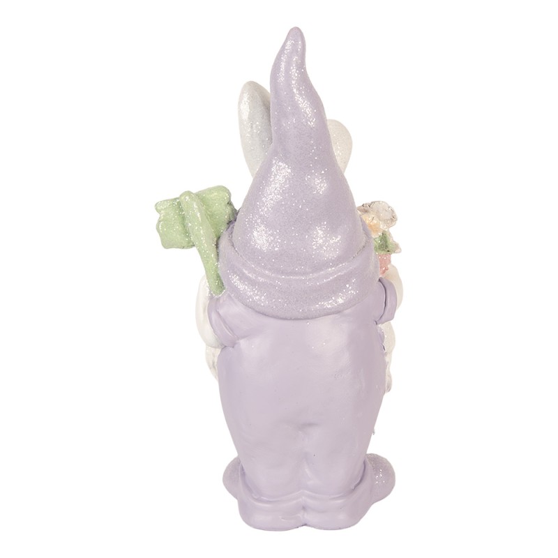 Clayre & Eef Decorative Figurine Gnome 16x10x30 cm White Plastic