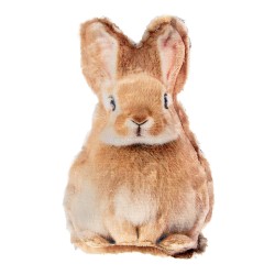 Clayre & Eef Decoratie Konijn 13x5x22 cm Bruin Polyester